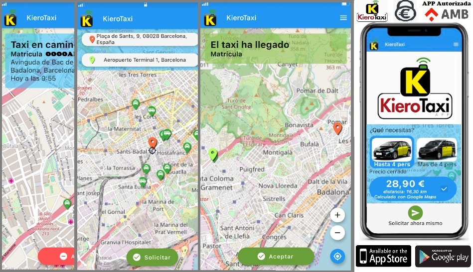 App Taxi Barcelona aplicacion de taxis precio cerrado en barcelona